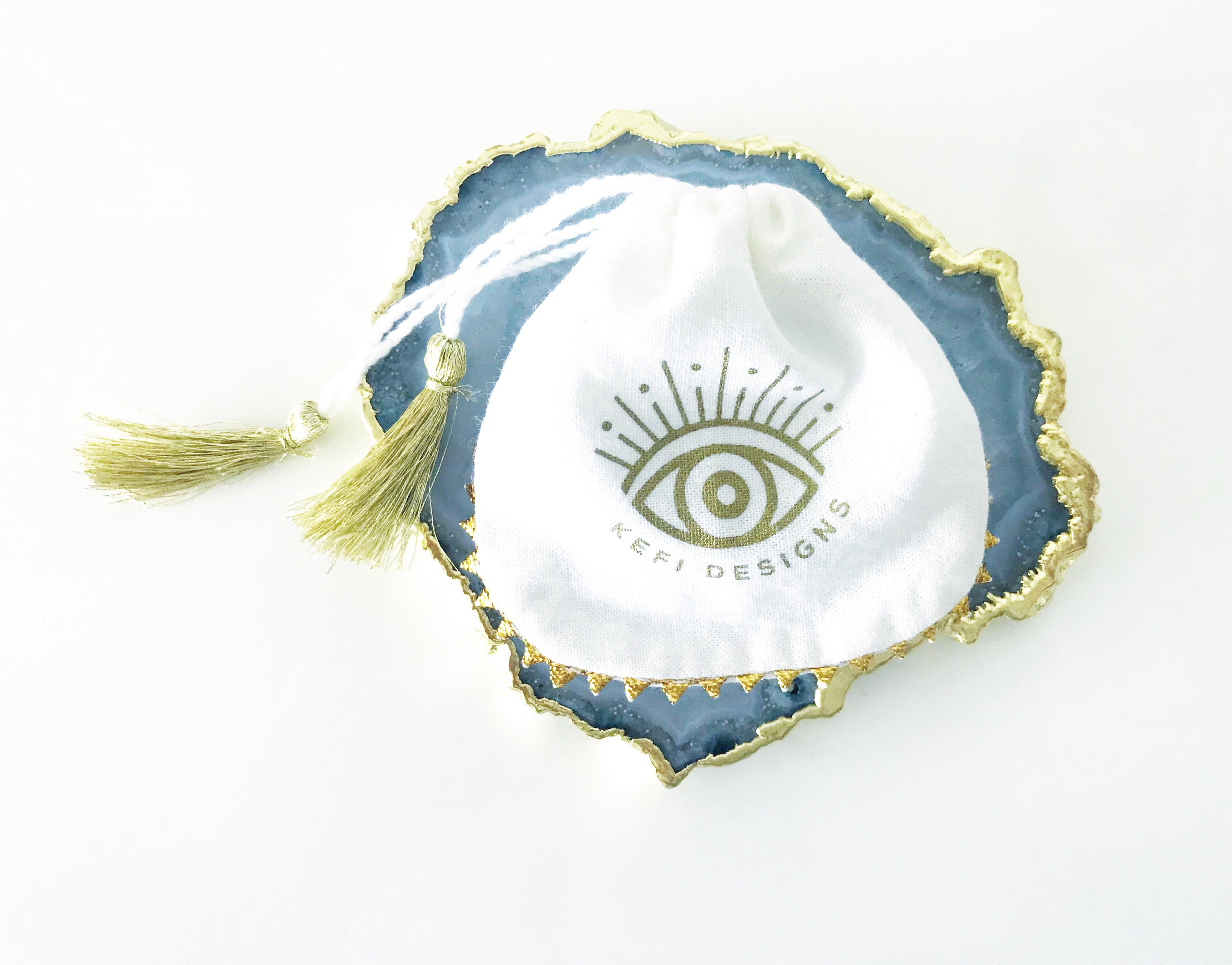 Circle Evil Eye Earrings